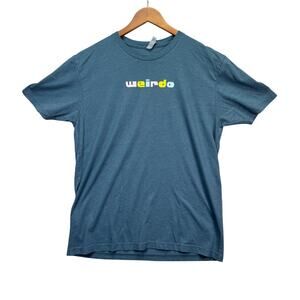 Silber Fuchs NYC Weirdo Men’s Blue T Shirt Schwein Gay Inspired Love Tee L